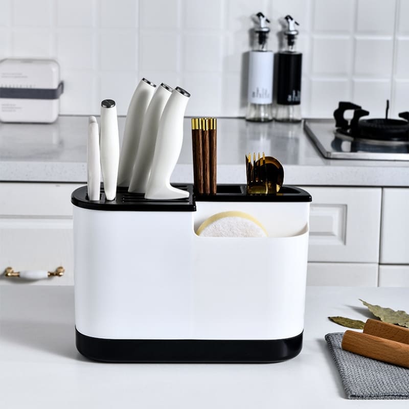 Escorredor de Louça com Porta Talheres e Facas - Ideal para Cozinha