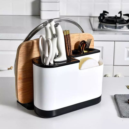 Escorredor de Louça com Porta Talheres e Facas - Ideal para Cozinha