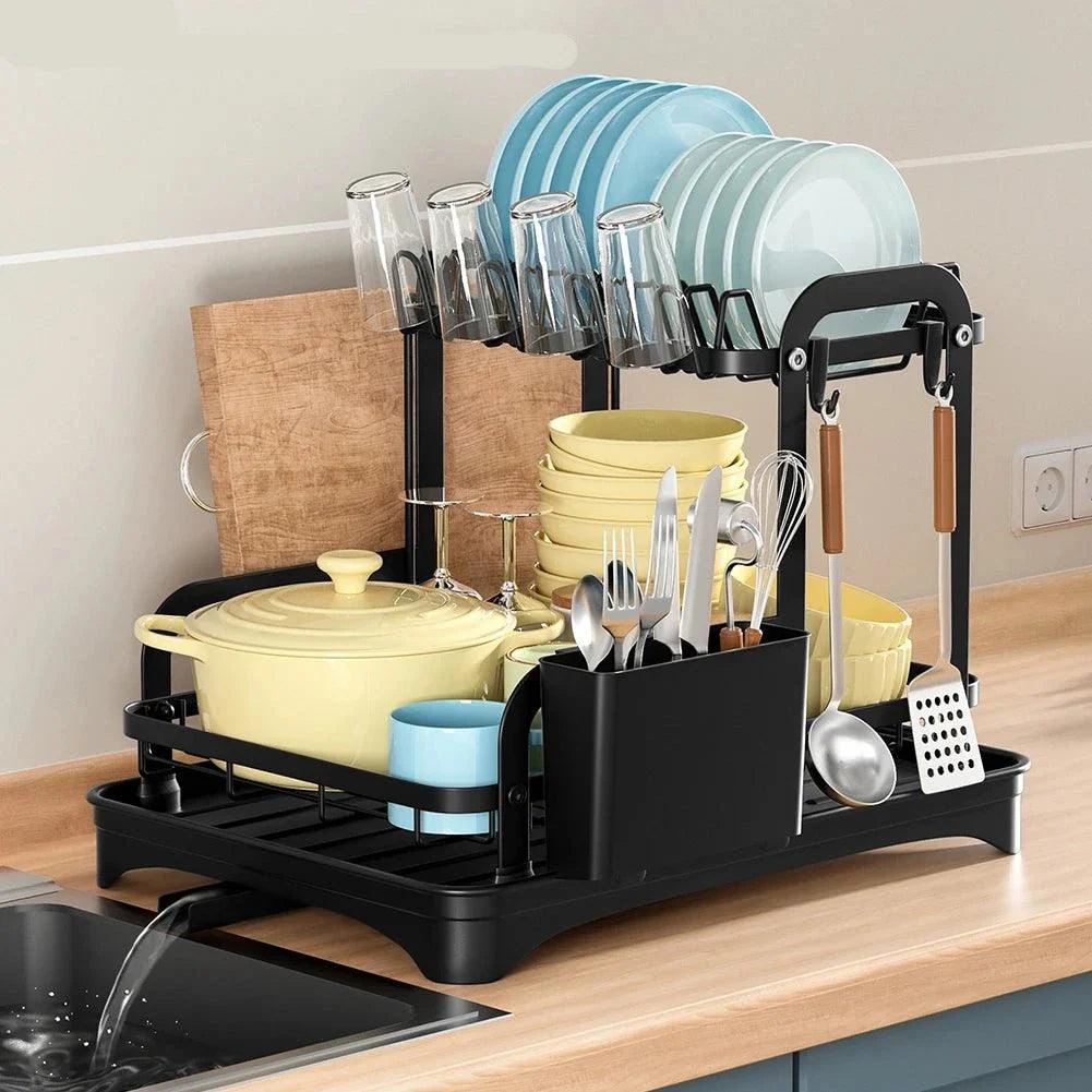 Escorredor de Louça de Metal Premium para Cozinha - Alta Durabilidade e Design Elegante