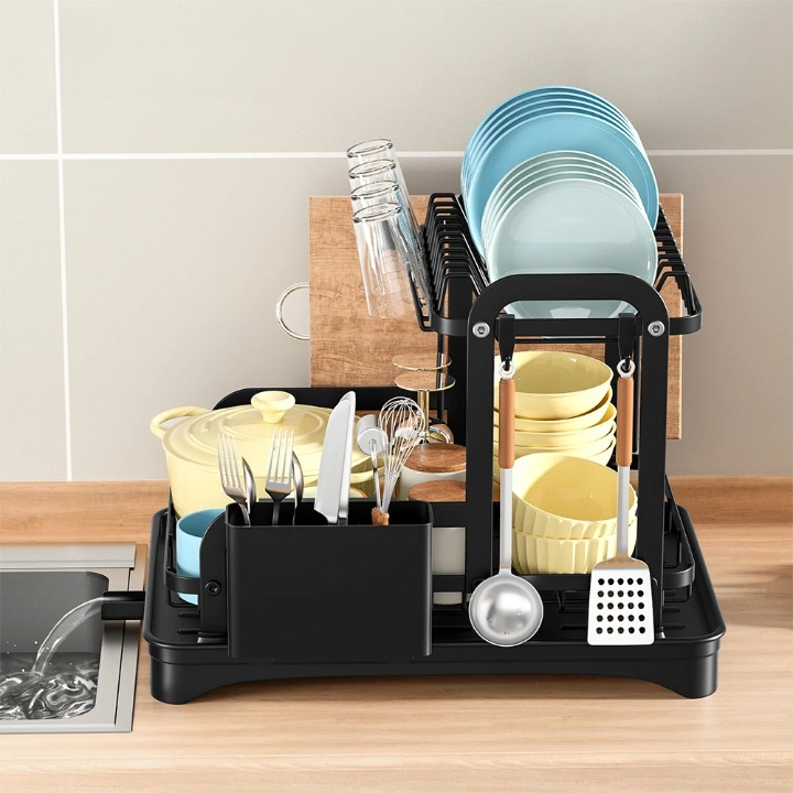 Escorredor de Louça de Metal Premium para Cozinha - Alta Durabilidade e Design Elegante