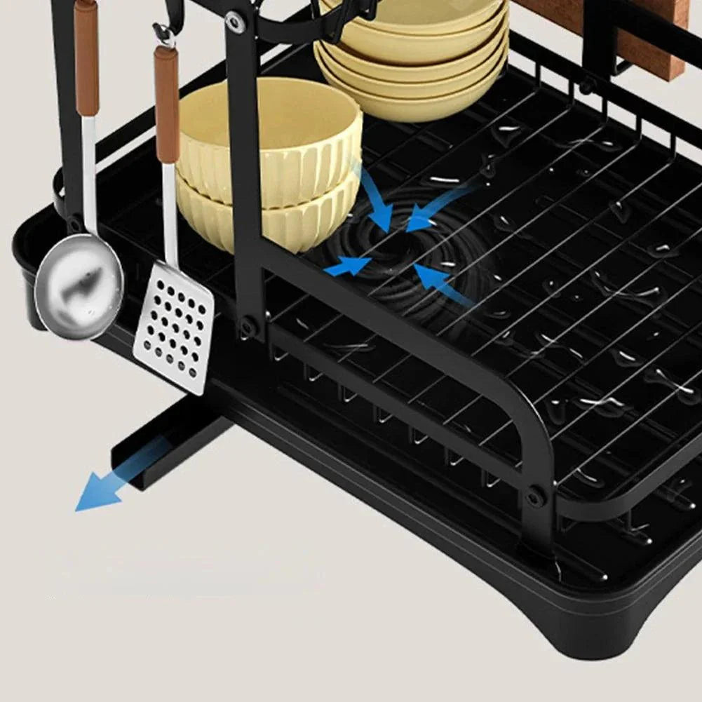 Escorredor de Louça de Metal Premium para Cozinha - Alta Durabilidade e Design Elegante