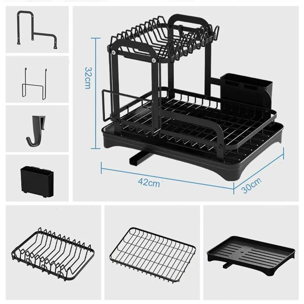 Escorredor de Louça de Metal Premium para Cozinha - Alta Durabilidade e Design Elegante