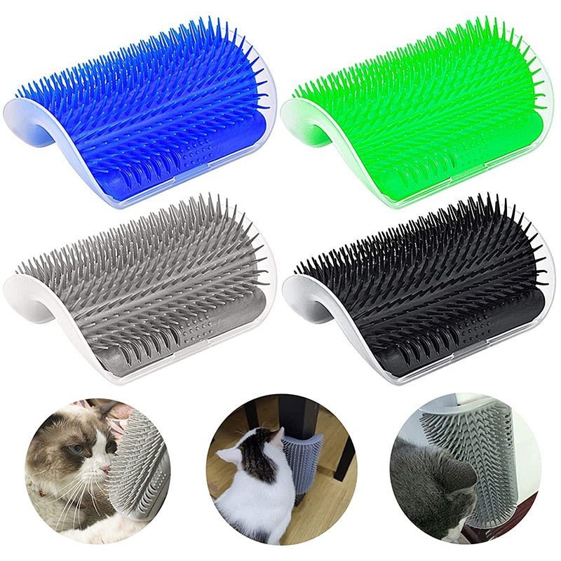 Escova Autoesfregante para Gatos - Acessório de Higiene e Cuidados