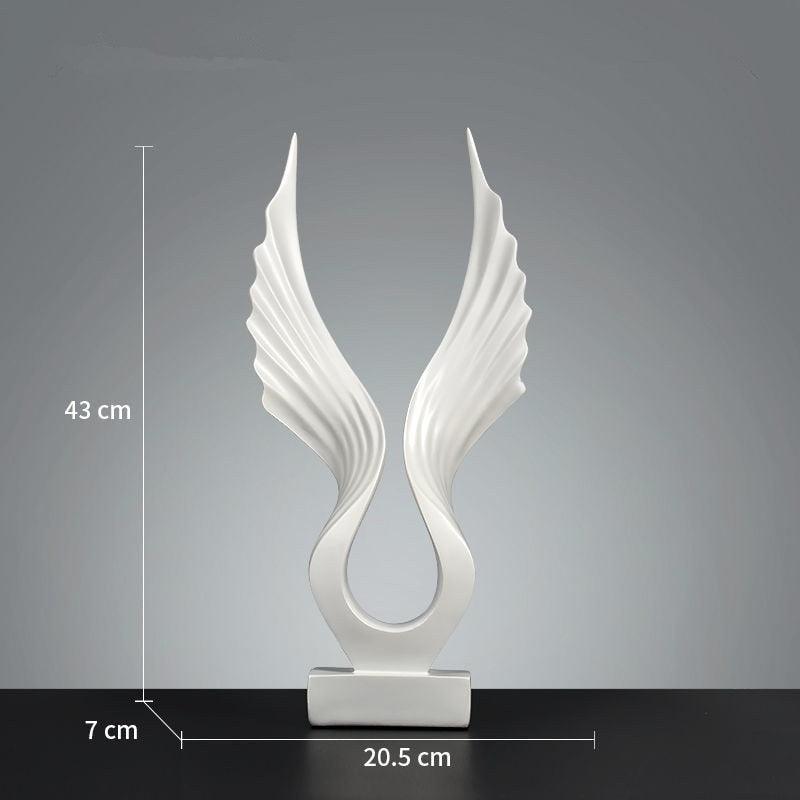 Escultura Asa da Imaginação - Arte Decorativa em Resina para Casa