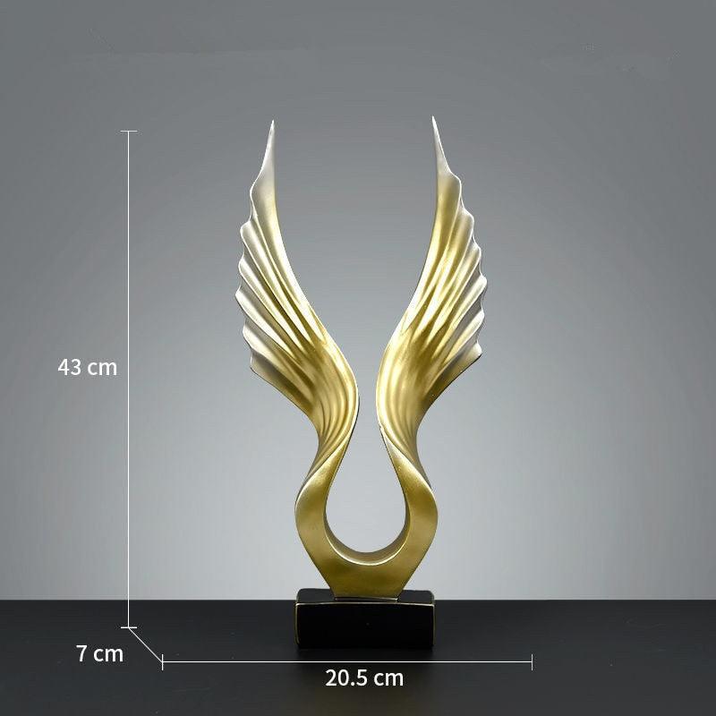 Escultura Asa da Imaginação - Arte Decorativa em Resina para Casa