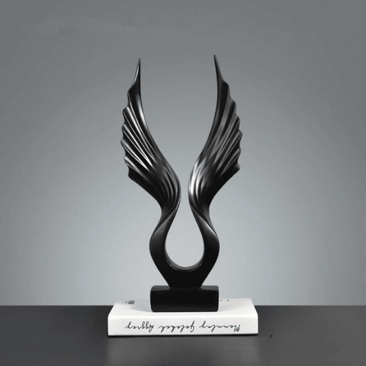 Escultura Asa da Imaginação - Arte Decorativa em Resina para Casa