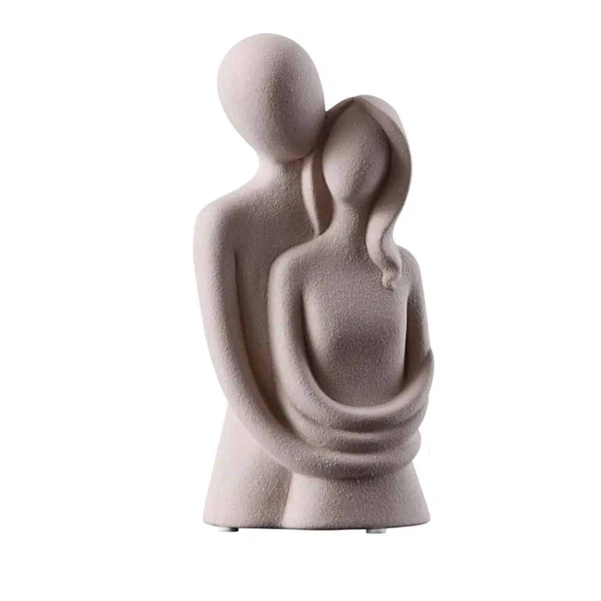 Escultura Decorativa em Resina - Amor Entrelaçado para Decoração de Ambiente