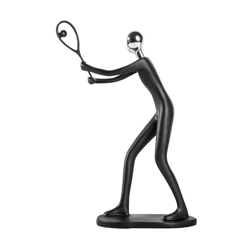 Escultura de Atletas en Resina - Decoración Deportiva para Hogar