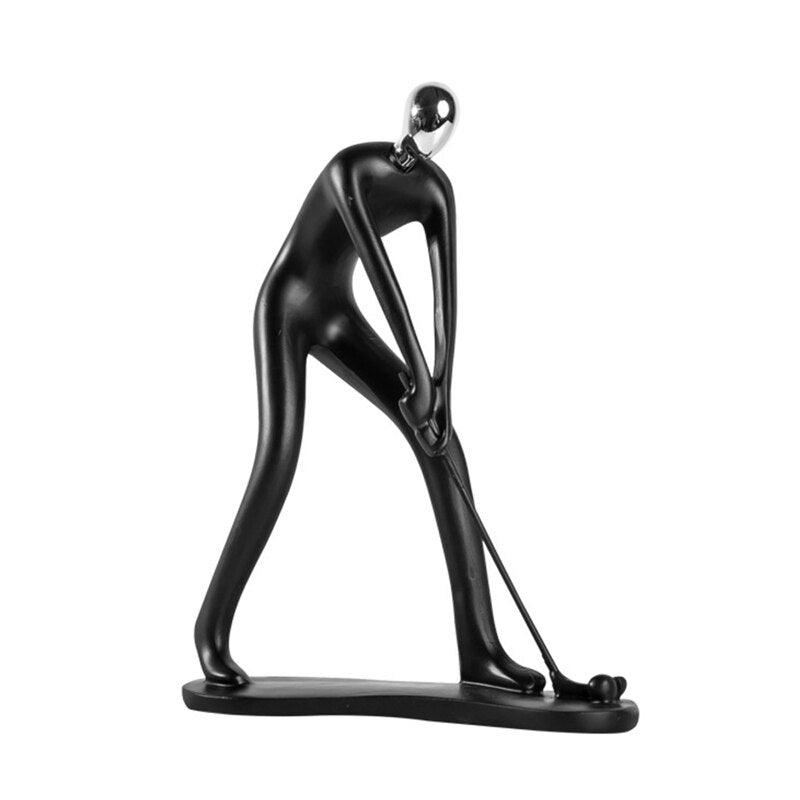Escultura de Atletas en Resina - Decoración Deportiva para Hogar