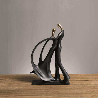 Escultura de Dançarinos em Resina - Arte Decorativa para Casa