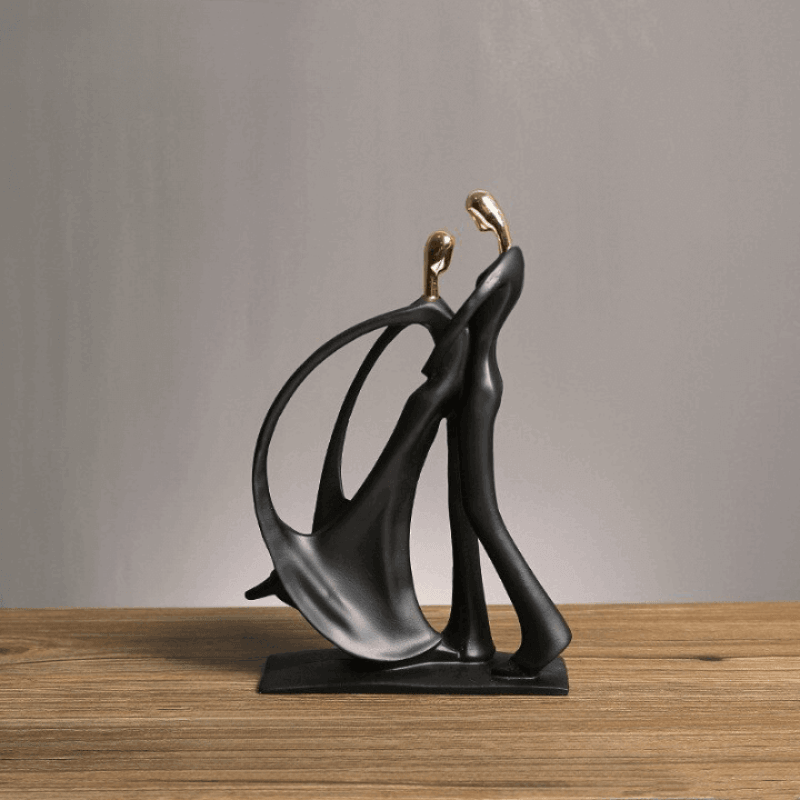 Escultura de Dançarinos em Resina - Arte Decorativa para Casa