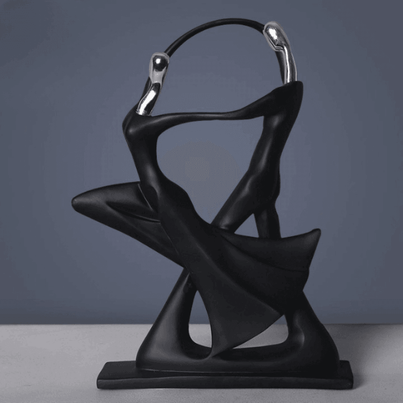 Escultura de Dançarinos em Resina - Arte Decorativa para Casa