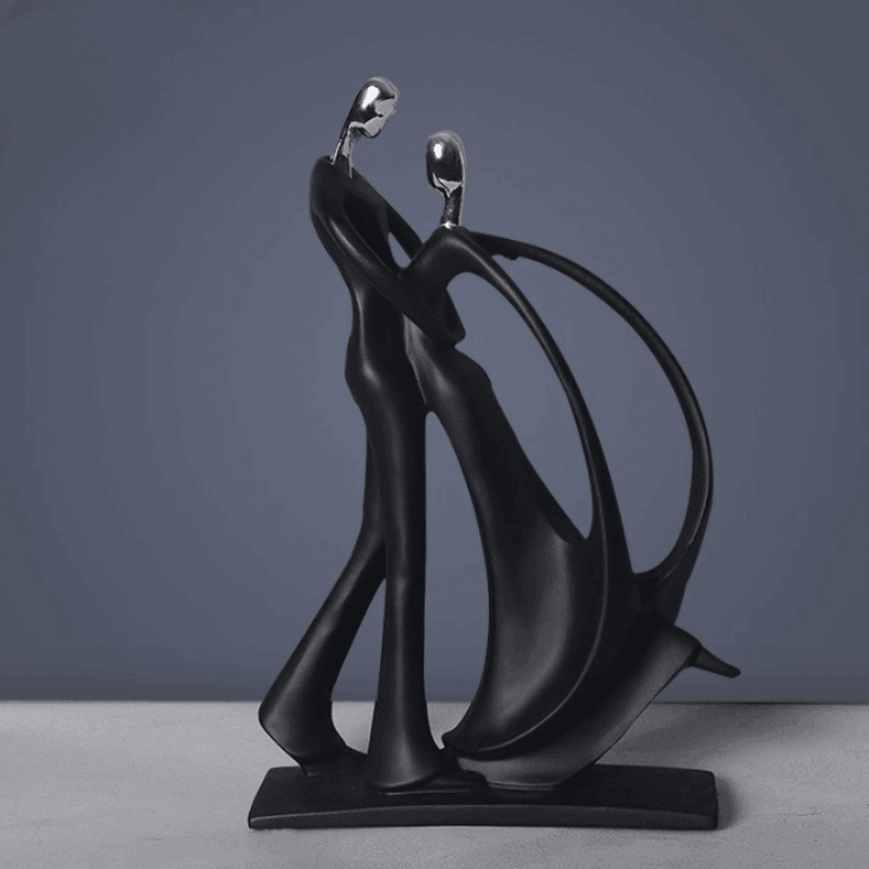 Escultura de Dançarinos em Resina - Arte Decorativa para Casa