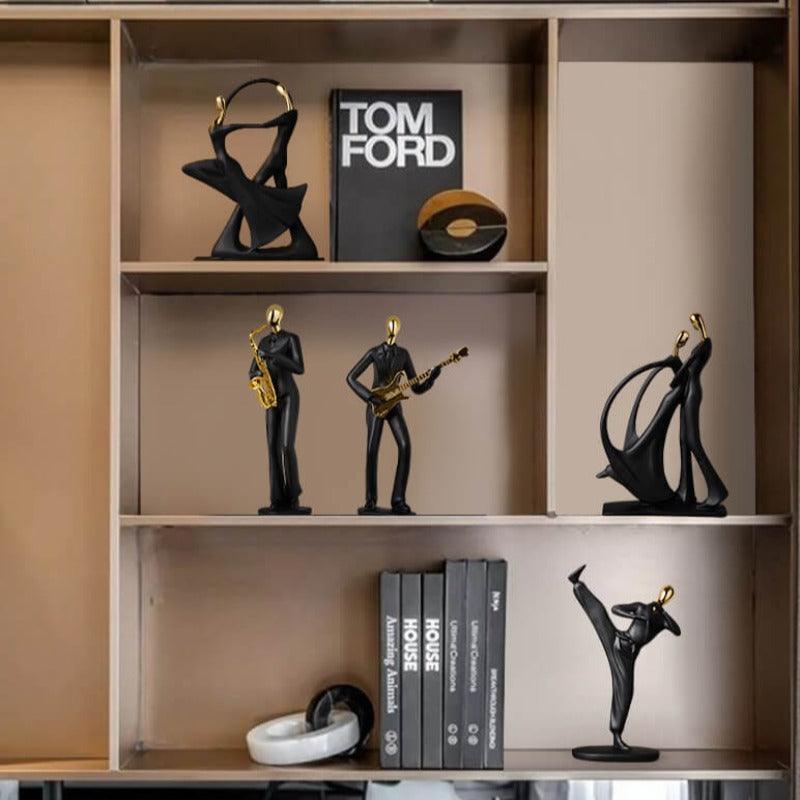 Escultura de Dançarinos em Resina - Arte Decorativa para Casa