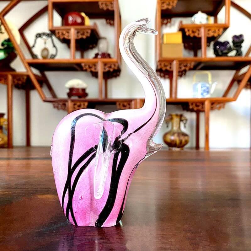 Escultura de Elefante Brilhante em Resina - Arte Decorativa para Casa