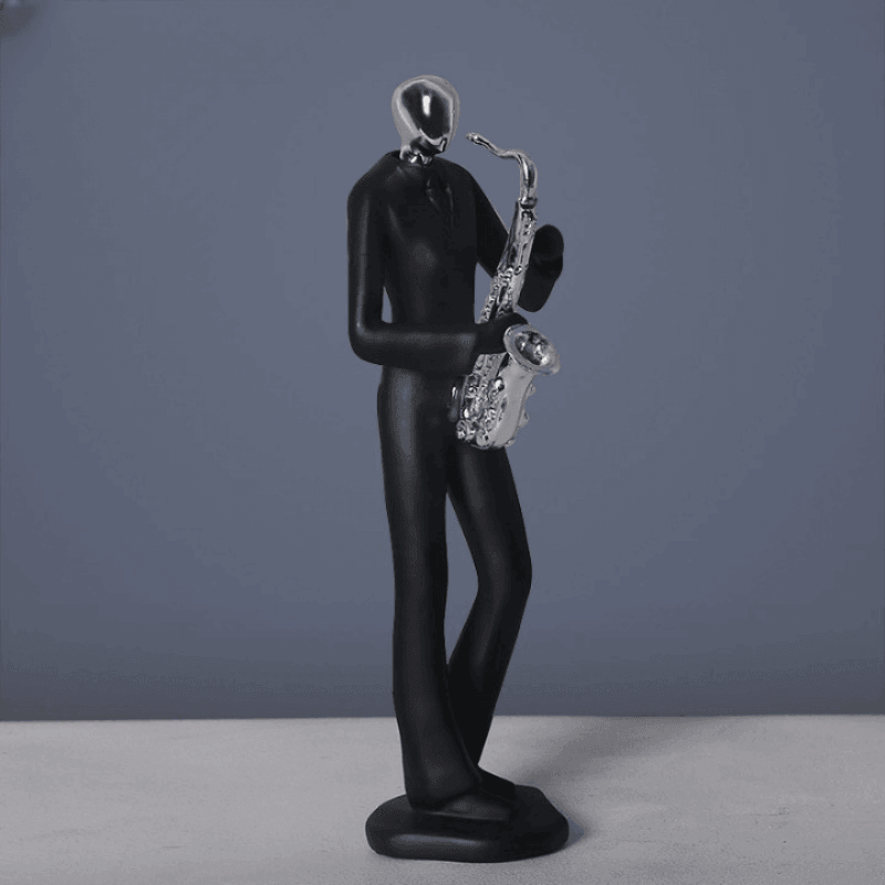 Escultura de Músicos en Resina - Arte Decorativo para Amantes de la Música