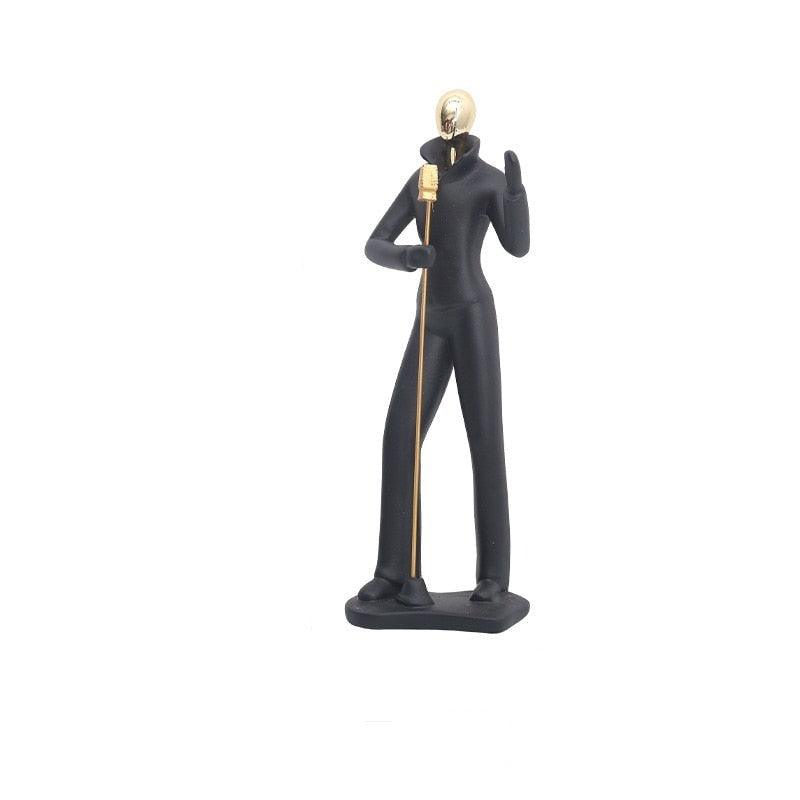 Escultura de Músicos en Resina - Arte Decorativo para Amantes de la Música