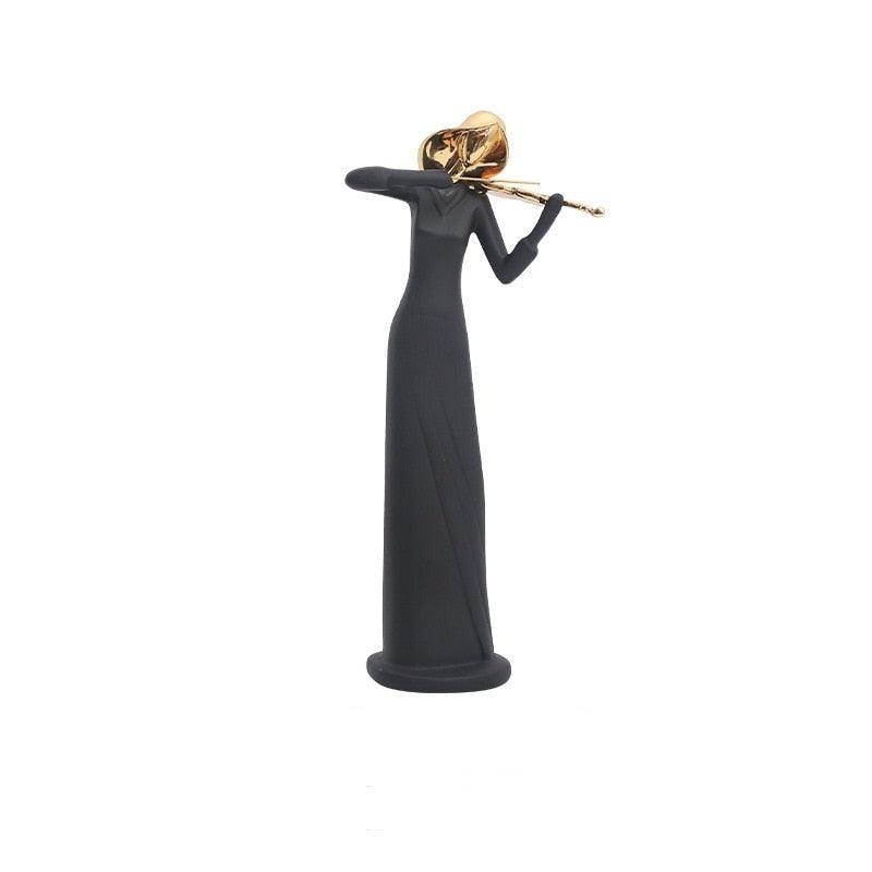 Escultura de Músicos en Resina - Arte Decorativo para Amantes de la Música