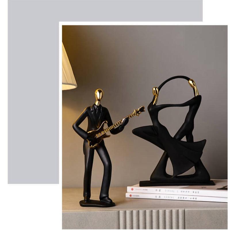 Escultura de Músicos en Resina - Arte Decorativo para Amantes de la Música