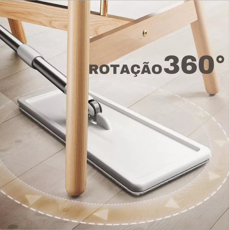 Esfregão Mop Giratório com Balde para Limpeza Eficiente