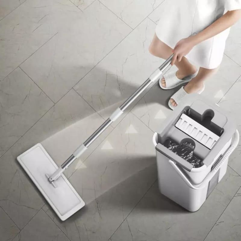 Esfregão Mop Giratório com Balde para Limpeza Eficiente