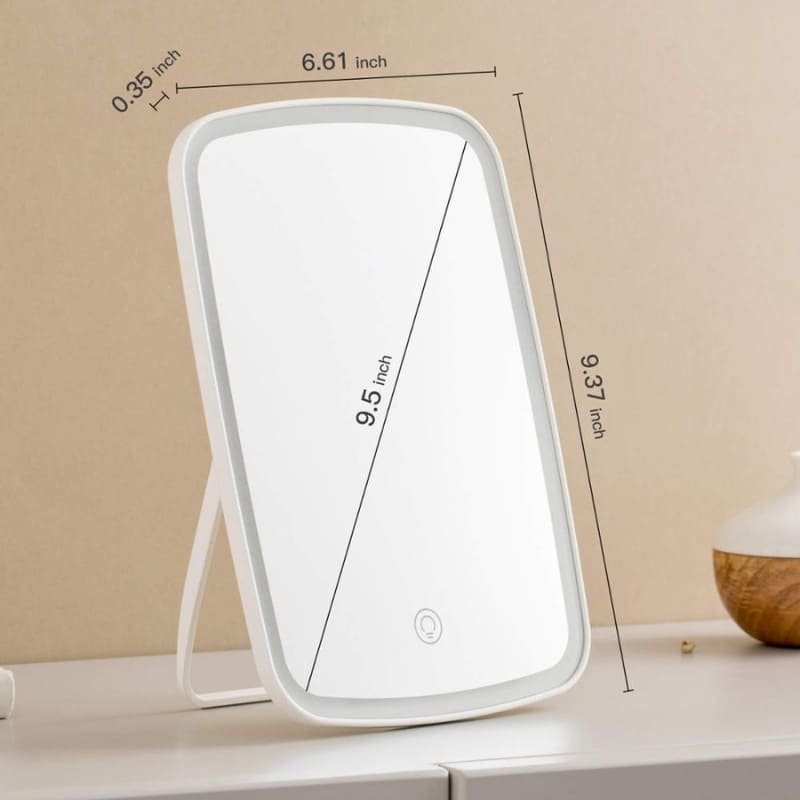 Espelho de Mesa com LED para Maquiagem - Iluminação Ajustável e Design Moderno