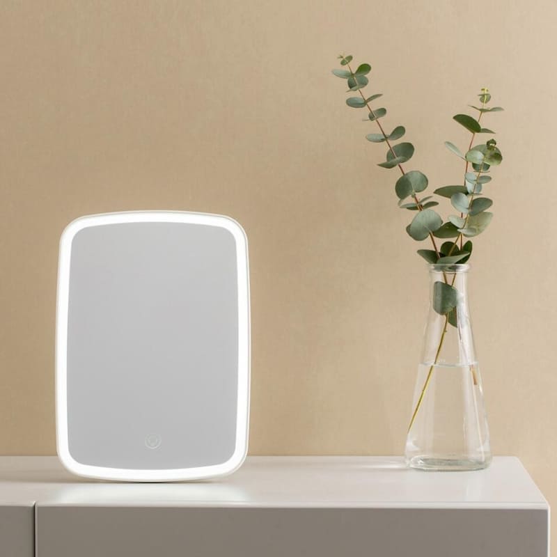 Espelho de Mesa com LED para Maquiagem - Iluminação Ajustável e Design Moderno