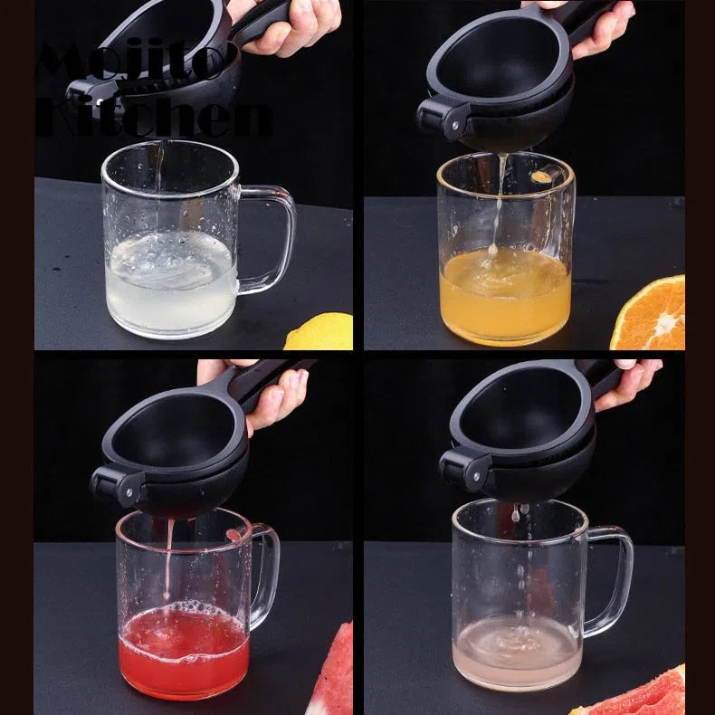 Espremedor Manual de Frutas Colorido - Utensílio de Cozinha Funcional
