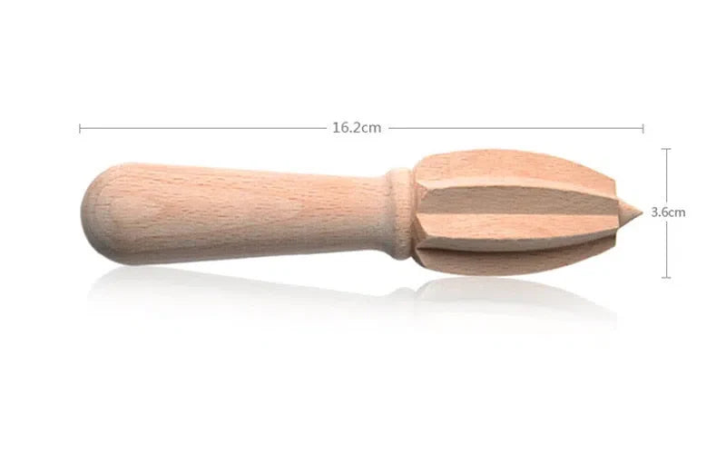 Espremedor Manual de Limão em Madeira de Faia Natural - Utensílio de Cozinha Ecológico