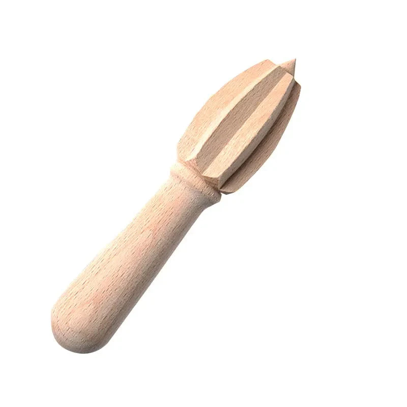 Espremedor Manual de Limão em Madeira de Faia Natural - Utensílio de Cozinha Ecológico