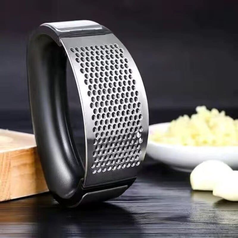 Espremedor de Alho e Amassador de Inox - Utensílio de Cozinha Multifuncional