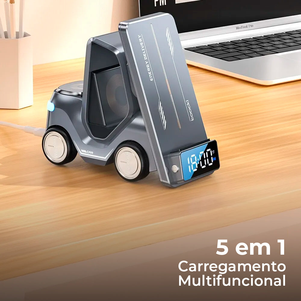 Estação de Carregamento 5 em 1 para Veículos - Carregador Multifuncional