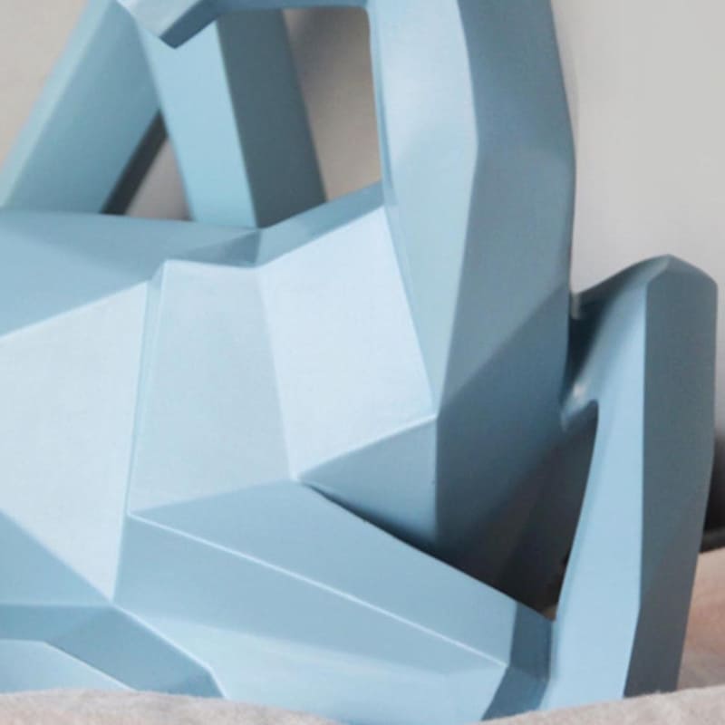 Estátua de Cervo em Resina para Decoração de Mesa - 2 Peças