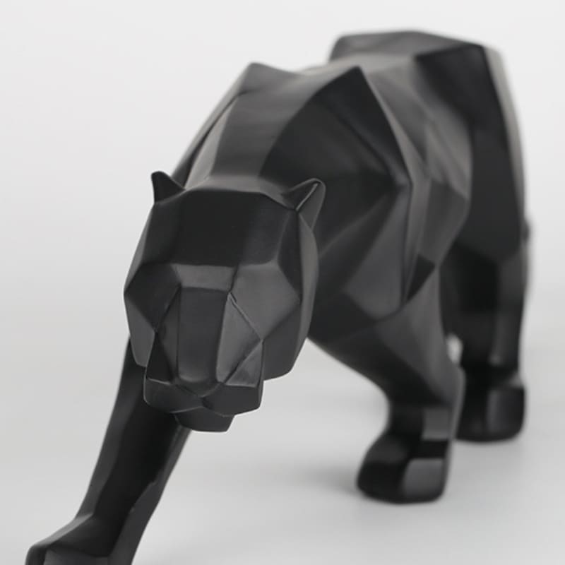 Estátua de Leopardo em Resina para Decoração de Mesa