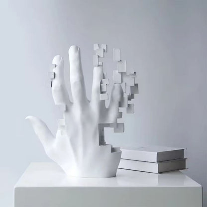 Estátua de Mão Artística em Resina para Decoração de Sala
