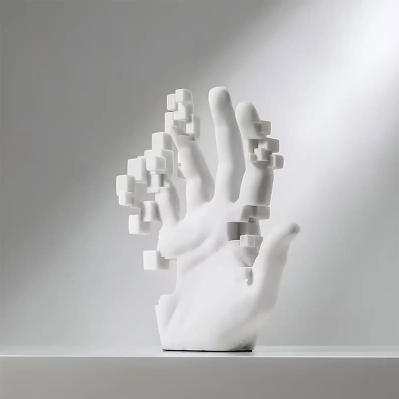 Estátua de Mão Artística em Resina para Decoração de Sala