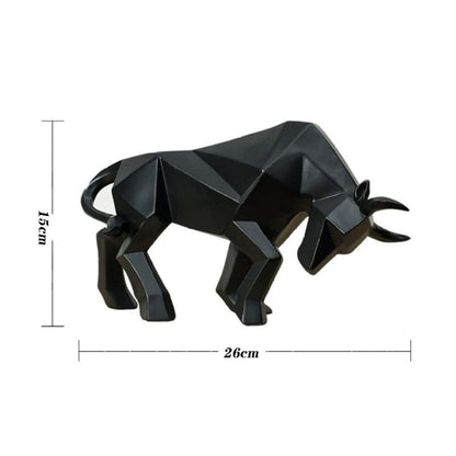 Estátua de Touro em Resina para Decoração de Mesa