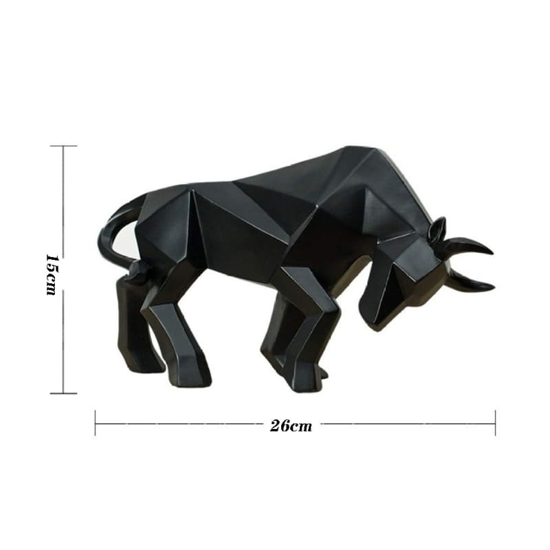 Estátua de Touro em Resina para Decoração de Mesa