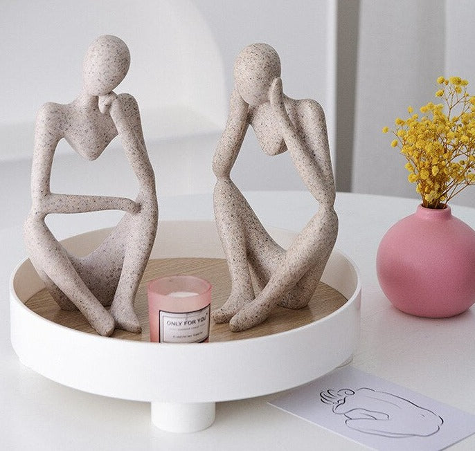 Estatueta Decorativa de Pensamento - Adorno para Casa