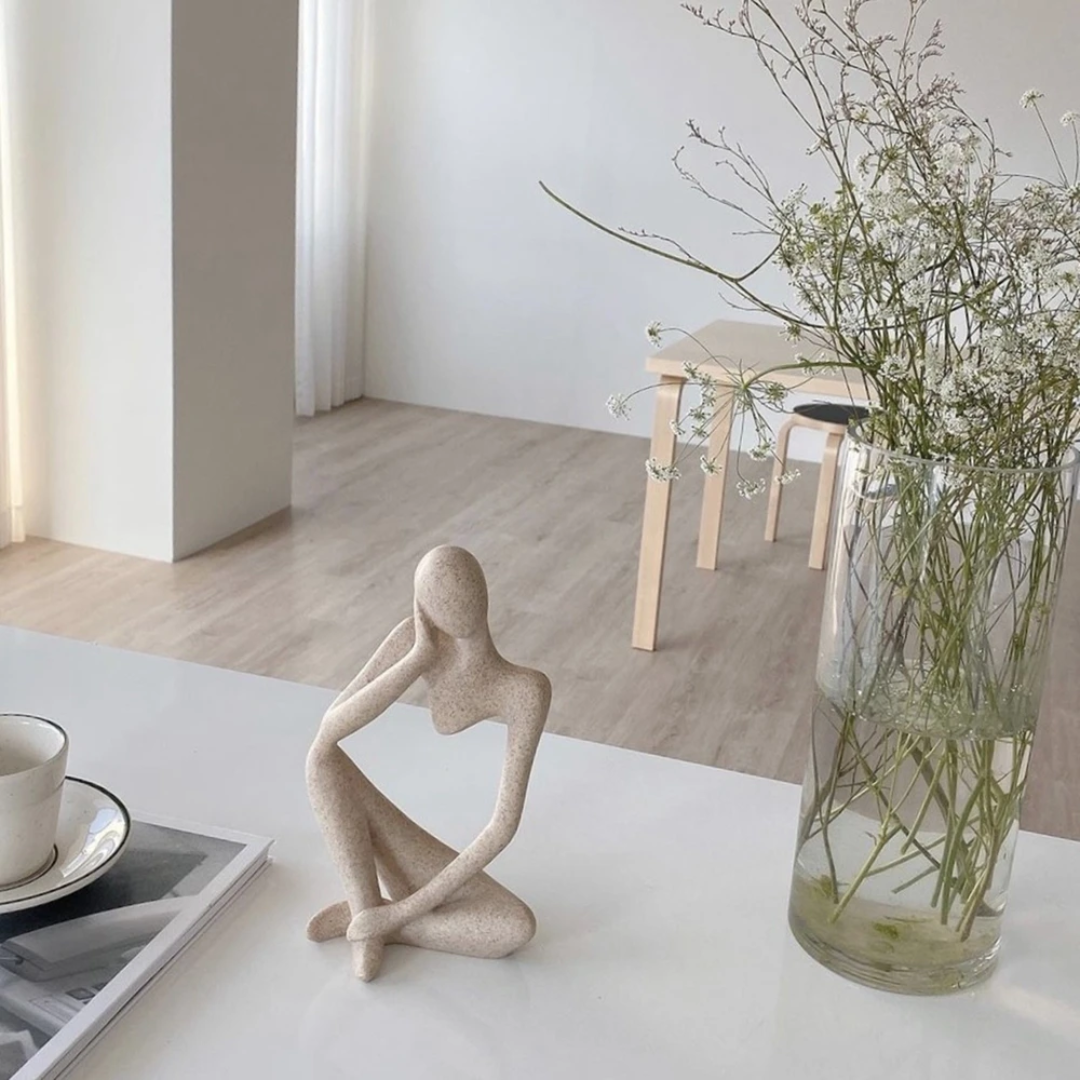 Estatueta Decorativa de Pensamento - Adorno para Casa