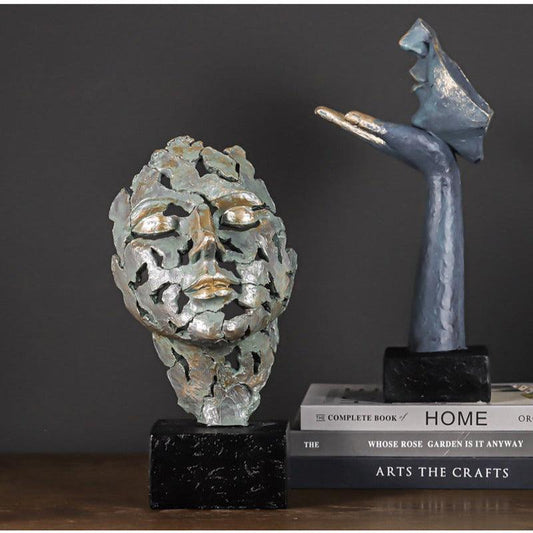 Estatueta de Arte Abstrata - Decoração Moderna para Casa
