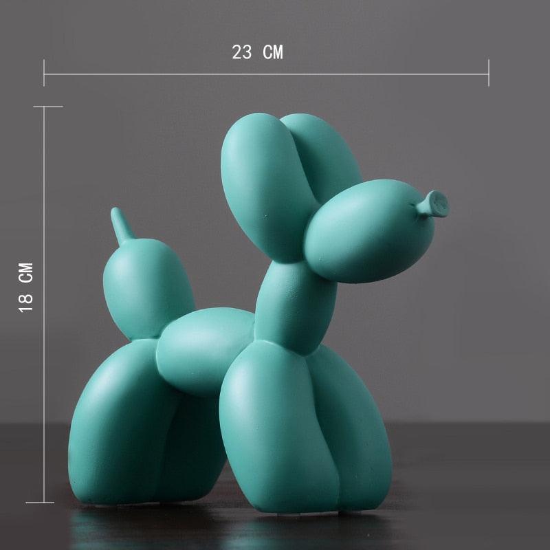Estatueta de Cachorro Baloeiro Colorida