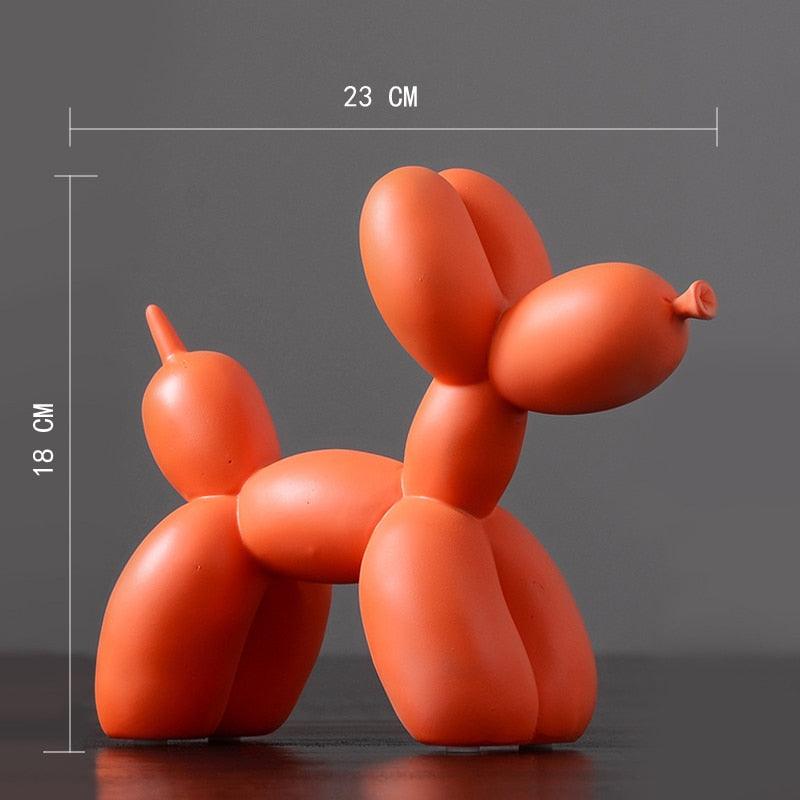 Estatueta de Cachorro Baloeiro Colorida