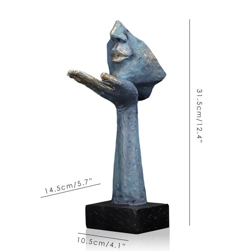 Estatueta de Expressões Incompletas - Decoração Artística para Casa