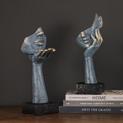 Estatueta de Expressões Incompletas - Decoração Artística para Casa