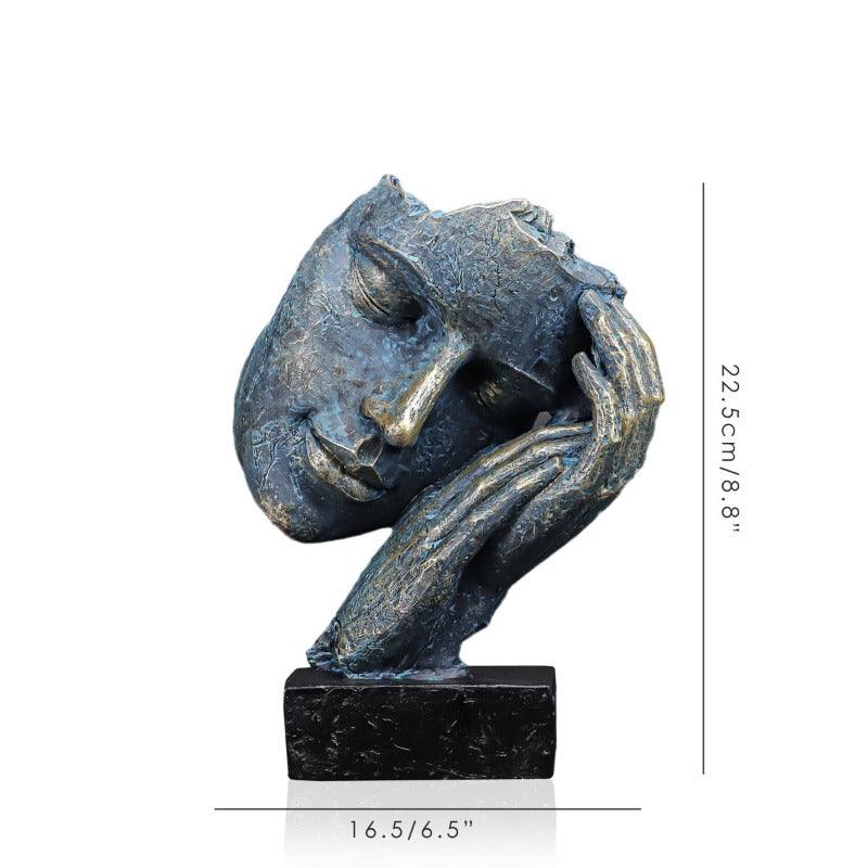 Estatueta de Expressões Incompletas - Decoração Artística para Casa