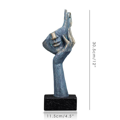 Estatueta de Expressões Incompletas - Decoração Artística para Casa