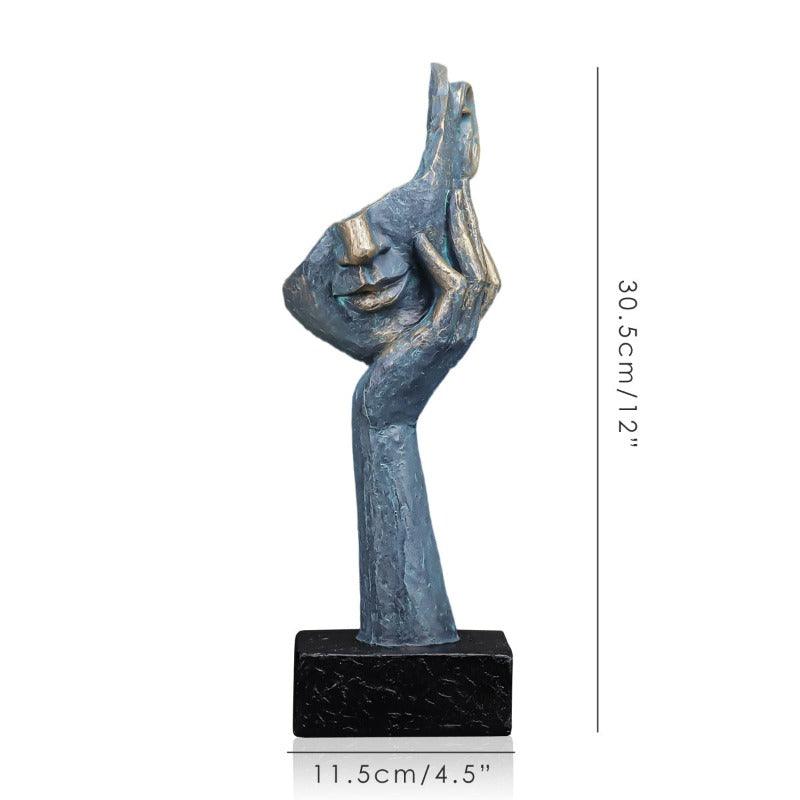 Estatueta de Expressões Incompletas - Decoração Artística para Casa