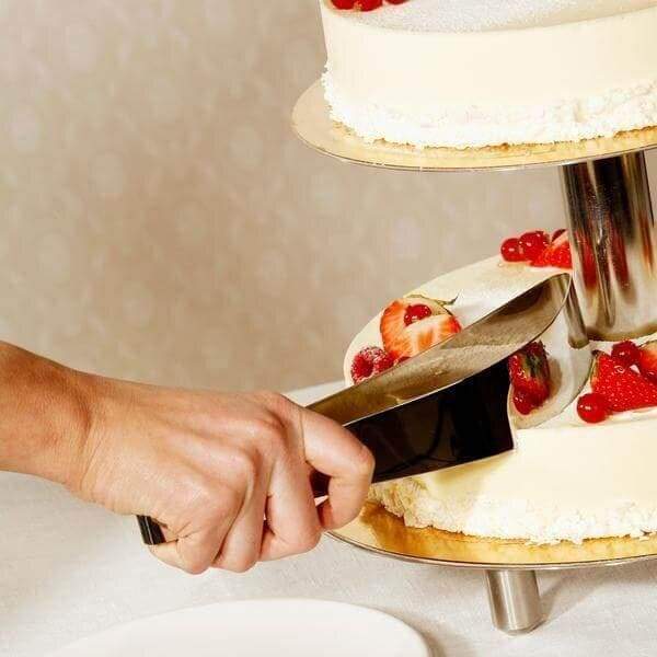 Fatiador de Bolo e Torta Inox com Design Europeu Premium