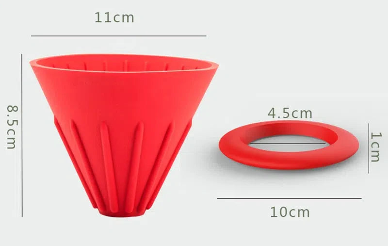 Filtro de Silicone para Bebidas - Opção com ou Sem Base